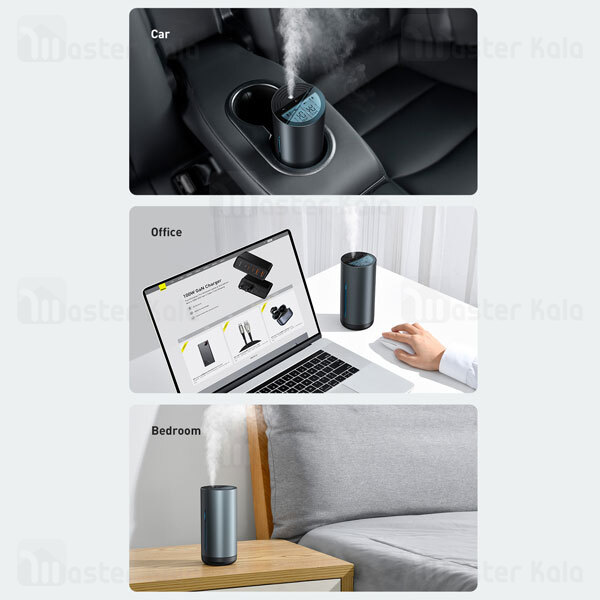 دستگاه بخور سرد و رطوبت ساز بیسوس Baseus Water Window Digital Display Car Humidifier CRJSQ02-01